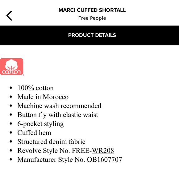 Free People Marci Denim Short Button Up Romper - Picture 4 of 7